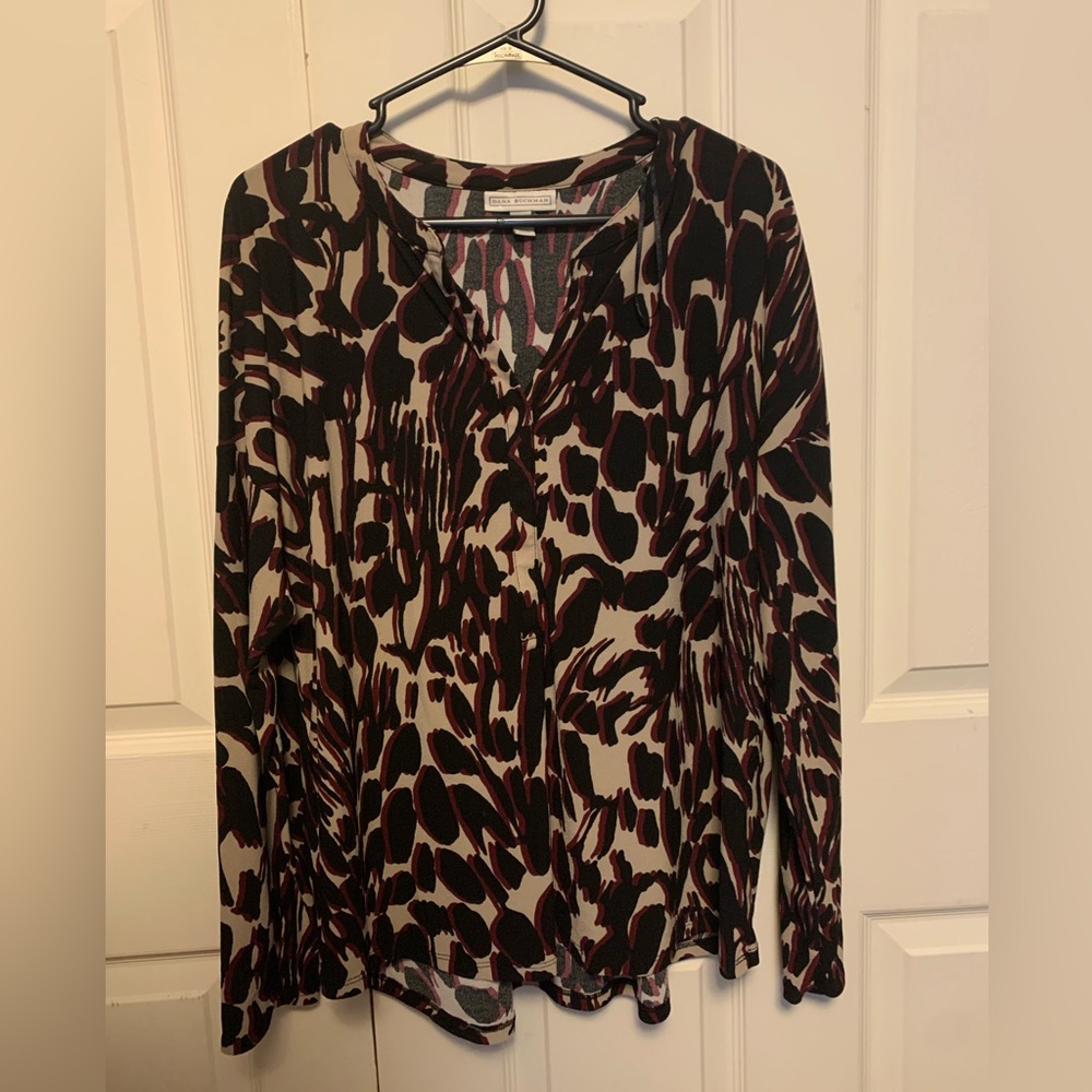 Dana Buchman Long Sleeve Women’s Blouse